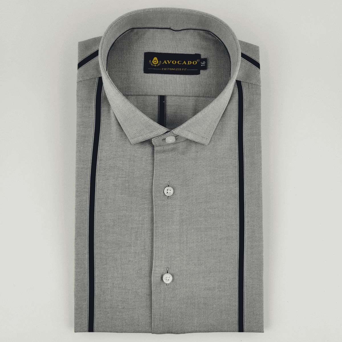 Navy Blue & light Blue Oxford Striped Shirt