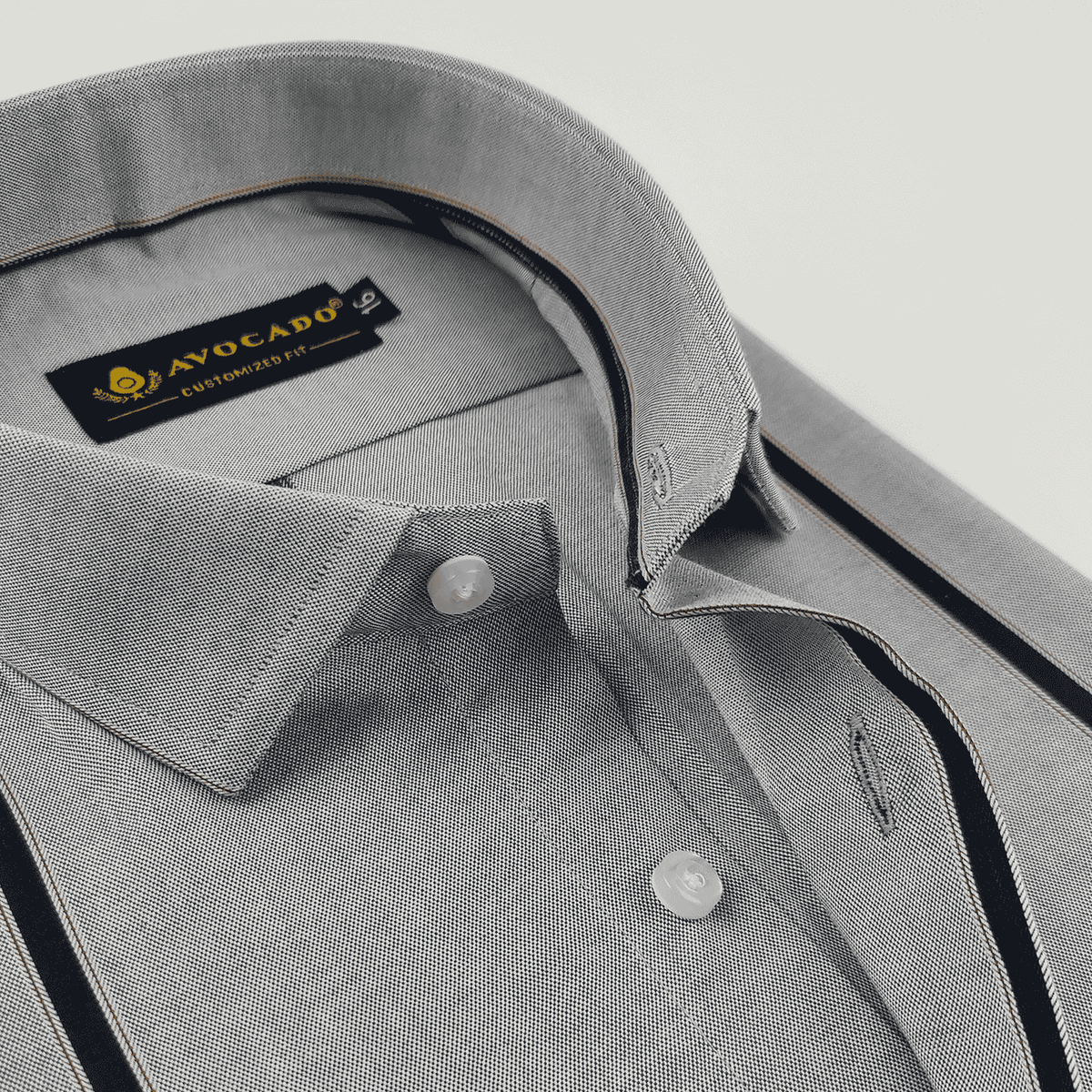 Navy Blue & light Blue Oxford Striped Shirt