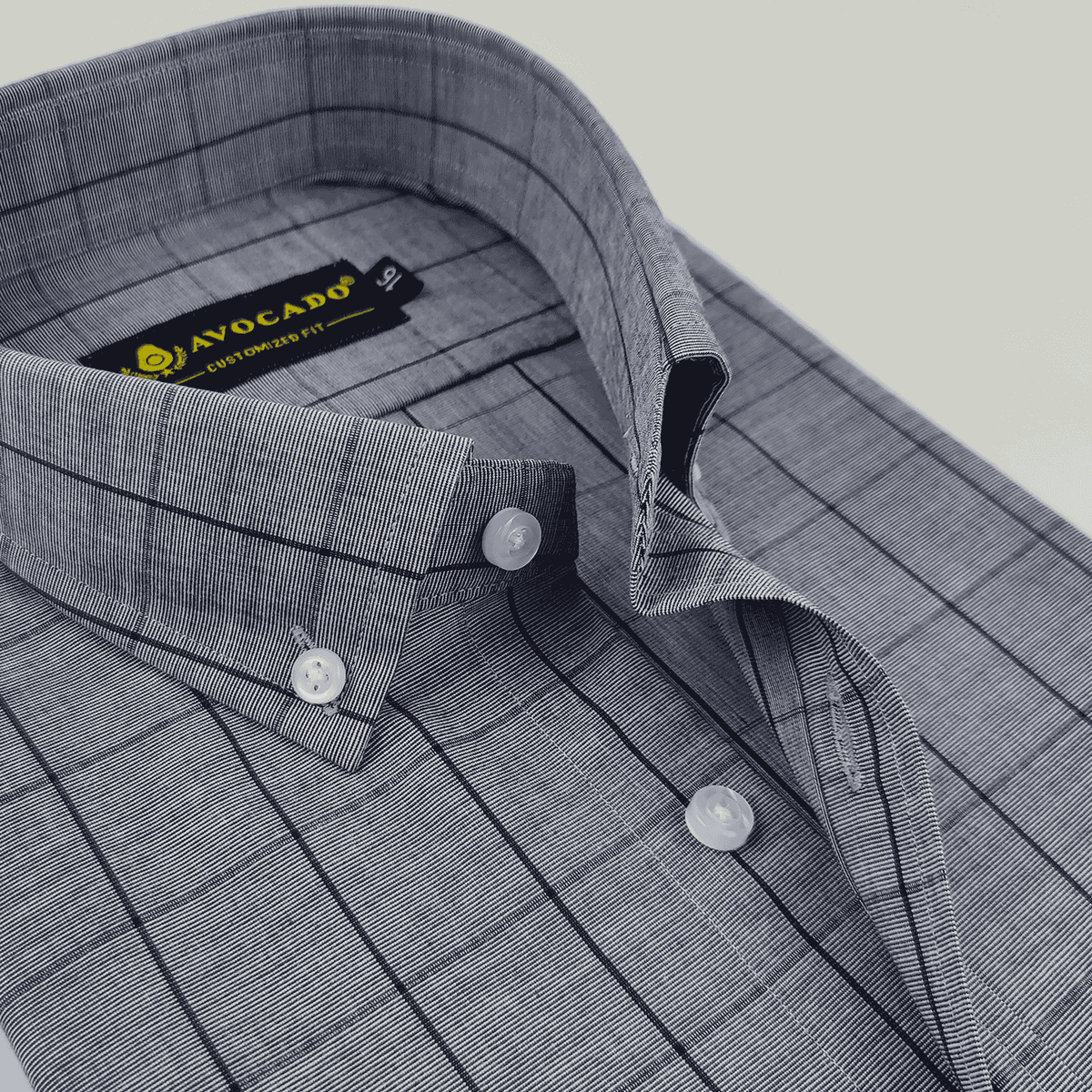 Grey & Blue Check Shirt