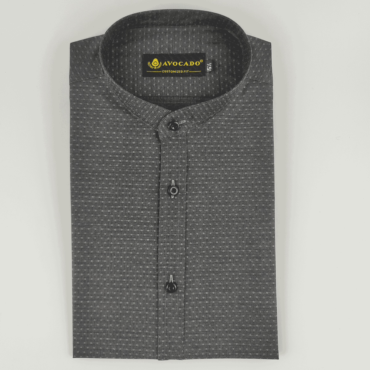 Black Denim Self Shirt