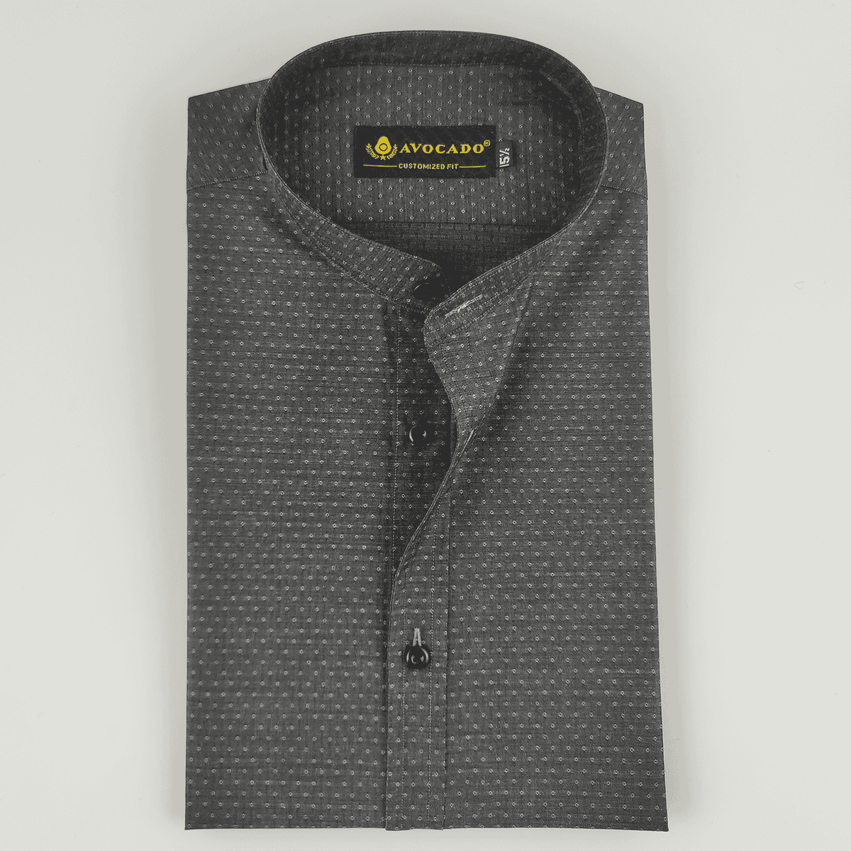 Black Denim Self Shirt