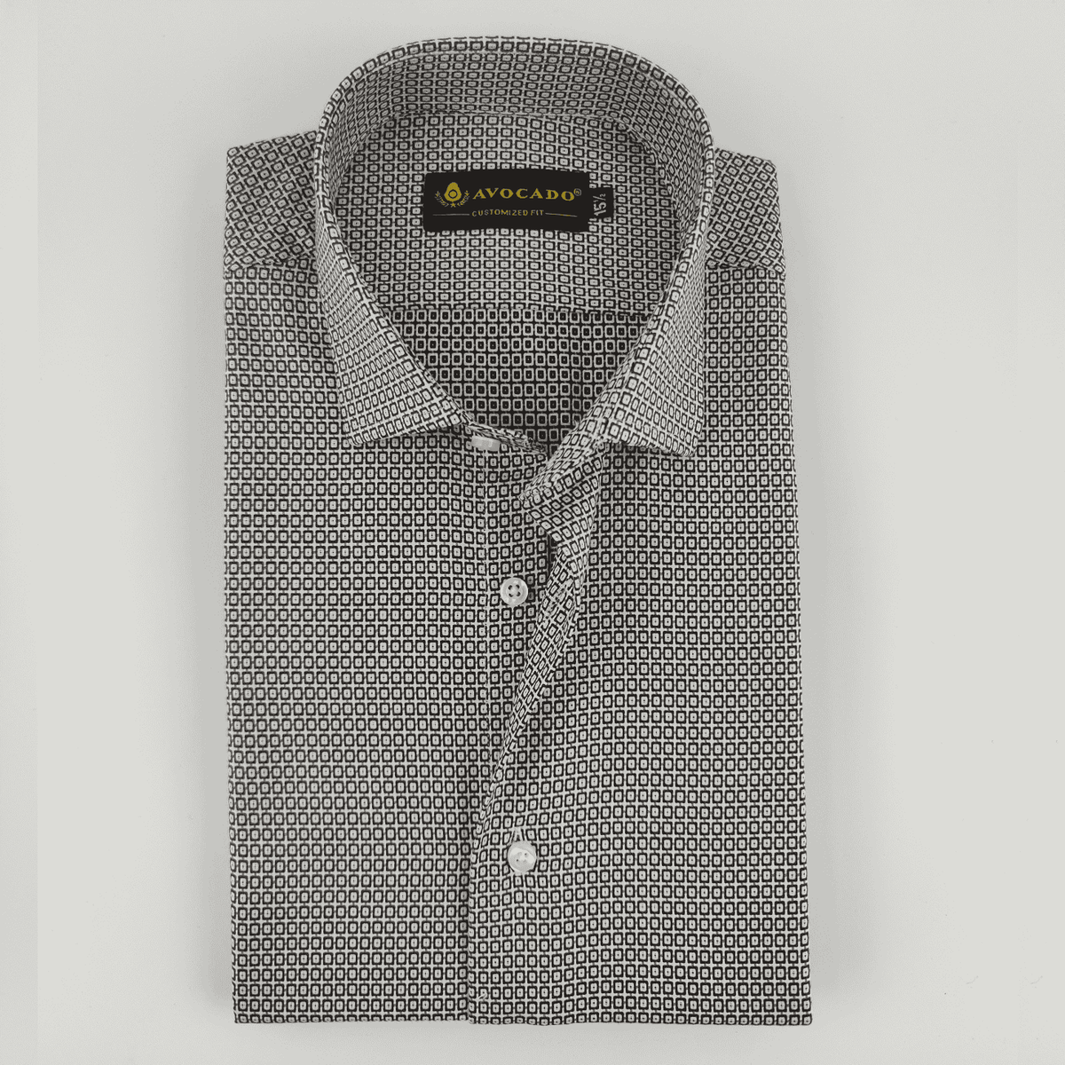 Dark Brown & White Check Shirt