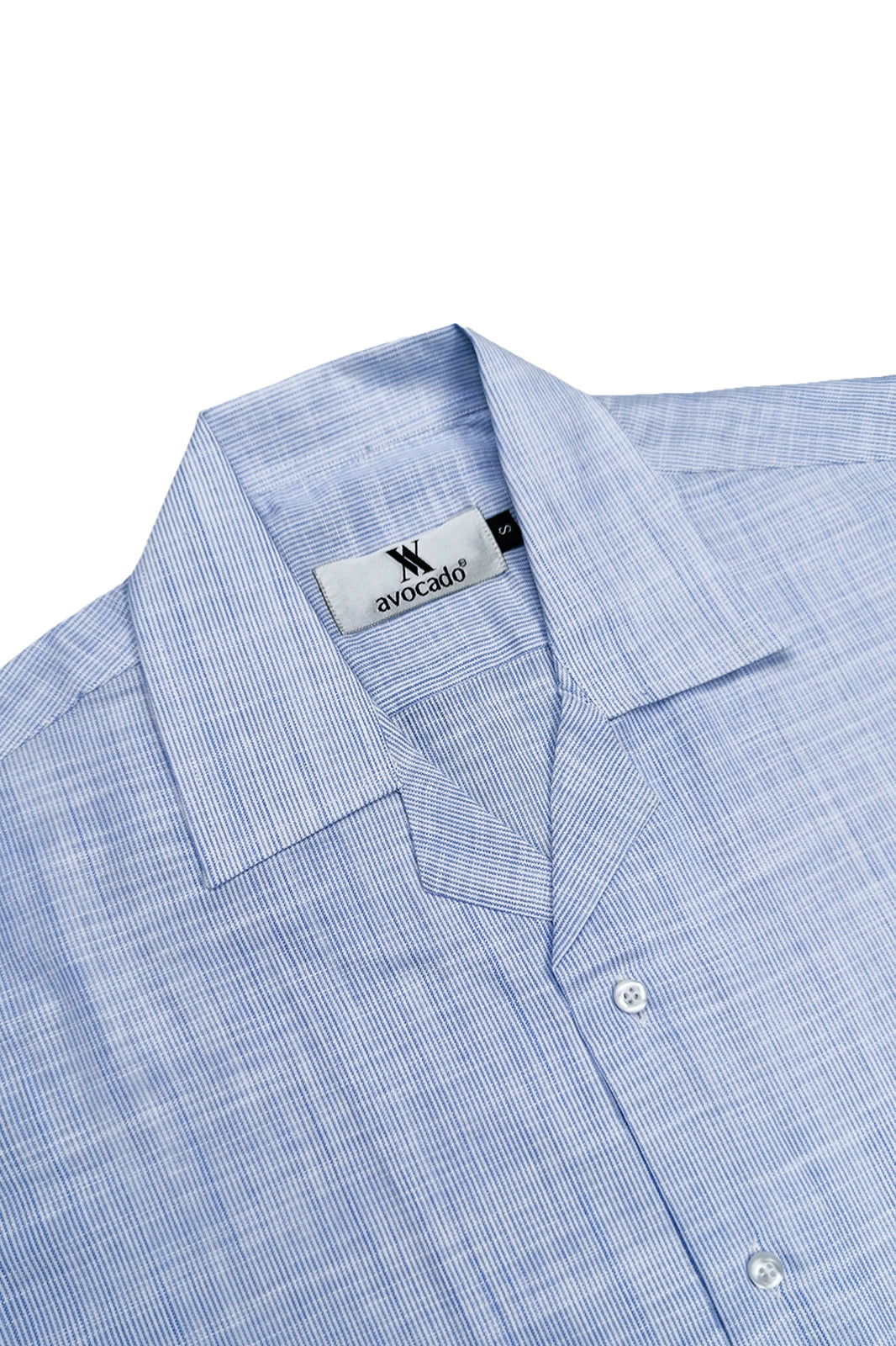 Coastal Blue Striped Irish Linen Cuban Shirt