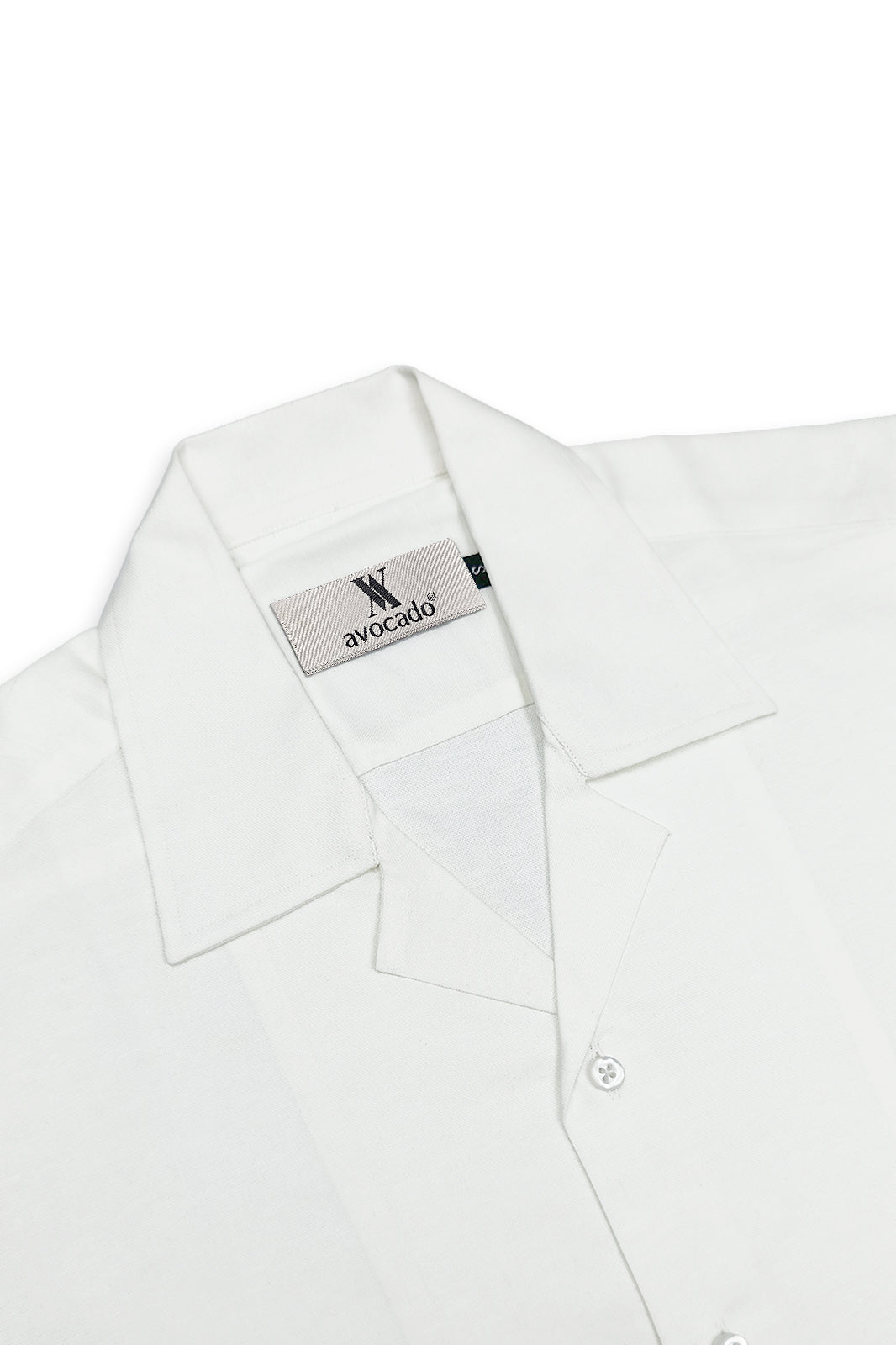 Mid White Heavy-Weight Irish Linen Cuban Shirt