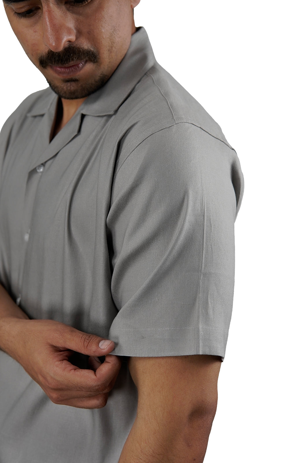 Rust Irish Linen Cuban Shirt