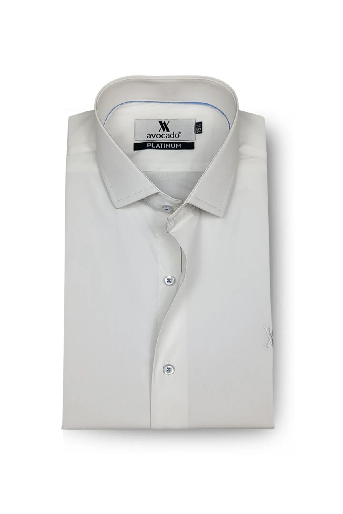 White & Blue Piping Designer Shirt