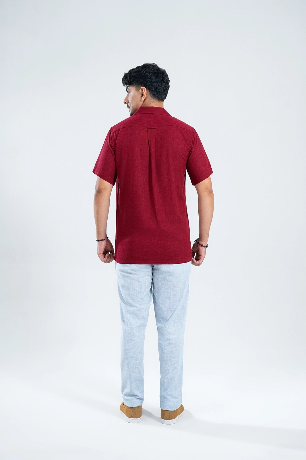 Maroon Reserve Double Pocket Cuban Shirt
