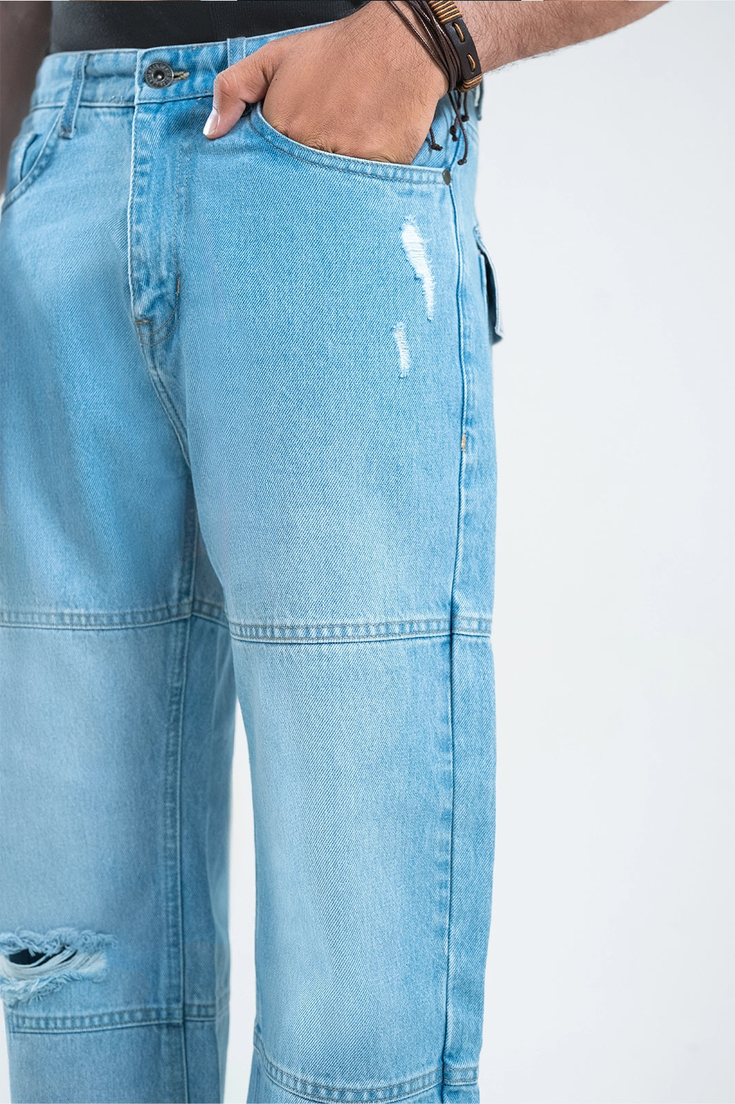 Ice Blue Grinding-Straight Fit