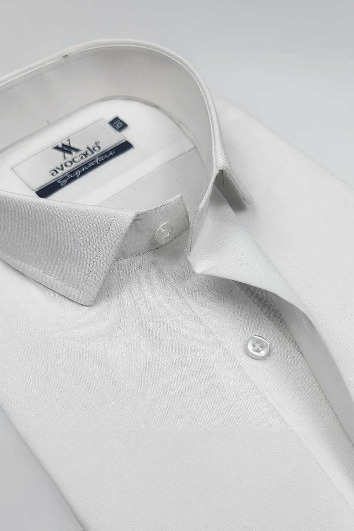 White Irish Linen Formal Shirt