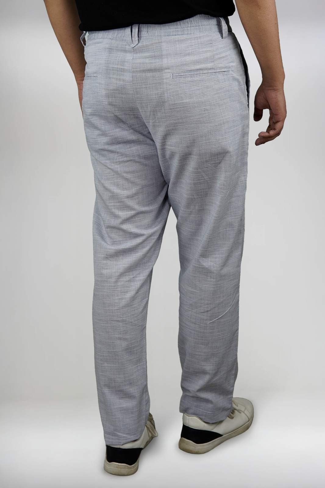 Light Grey Irish Linen Summer Trousers