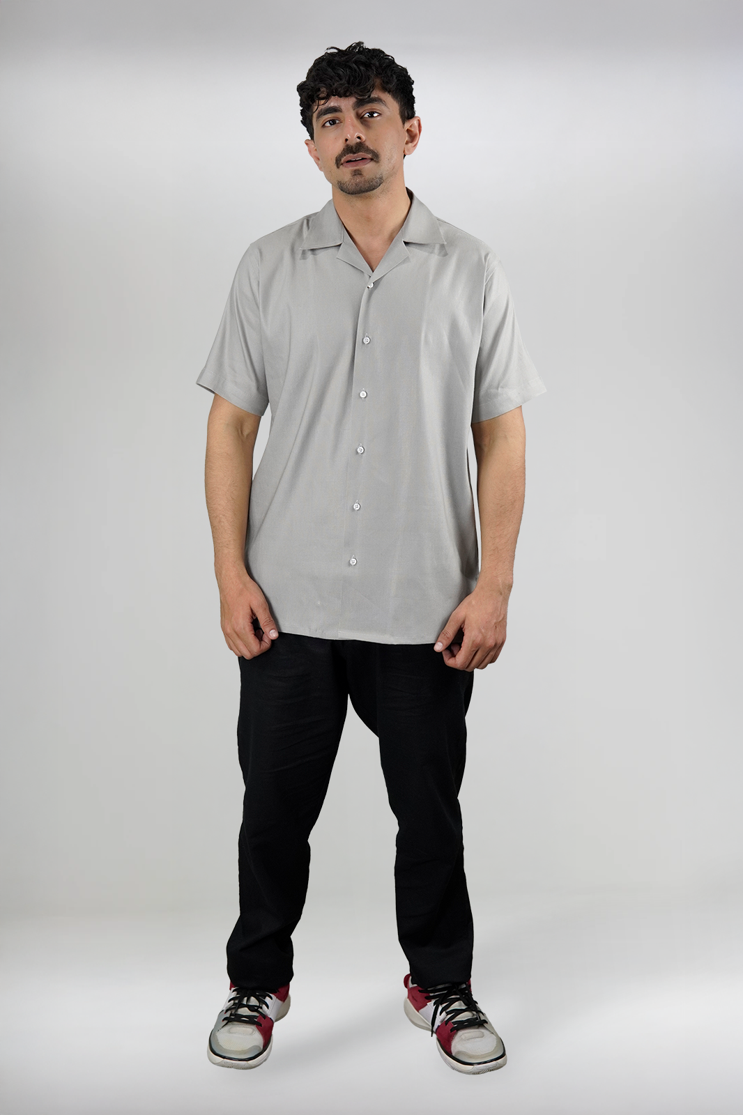 Rust Irish Linen Cuban Shirt