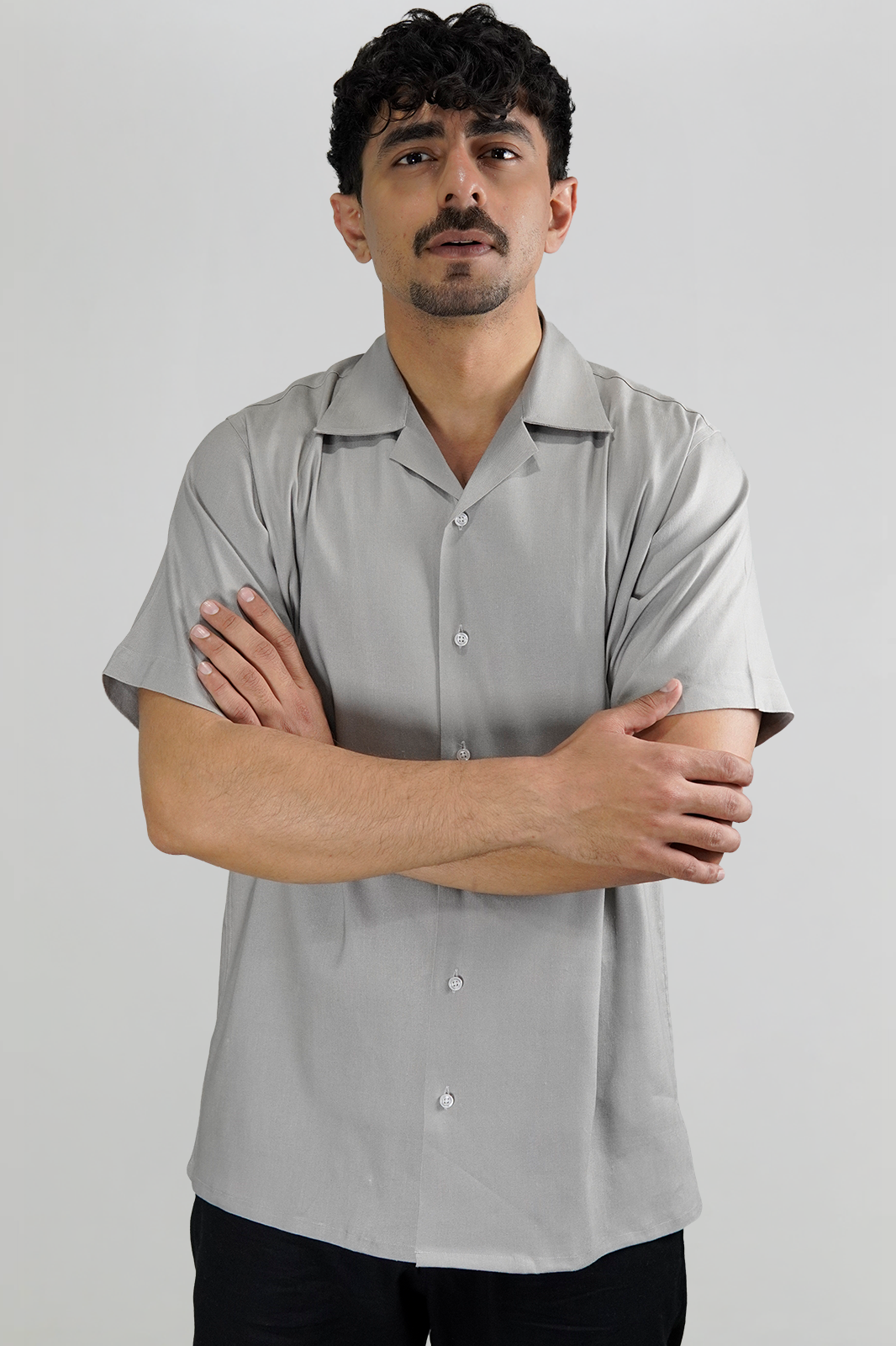 Rust Irish Linen Cuban Shirt