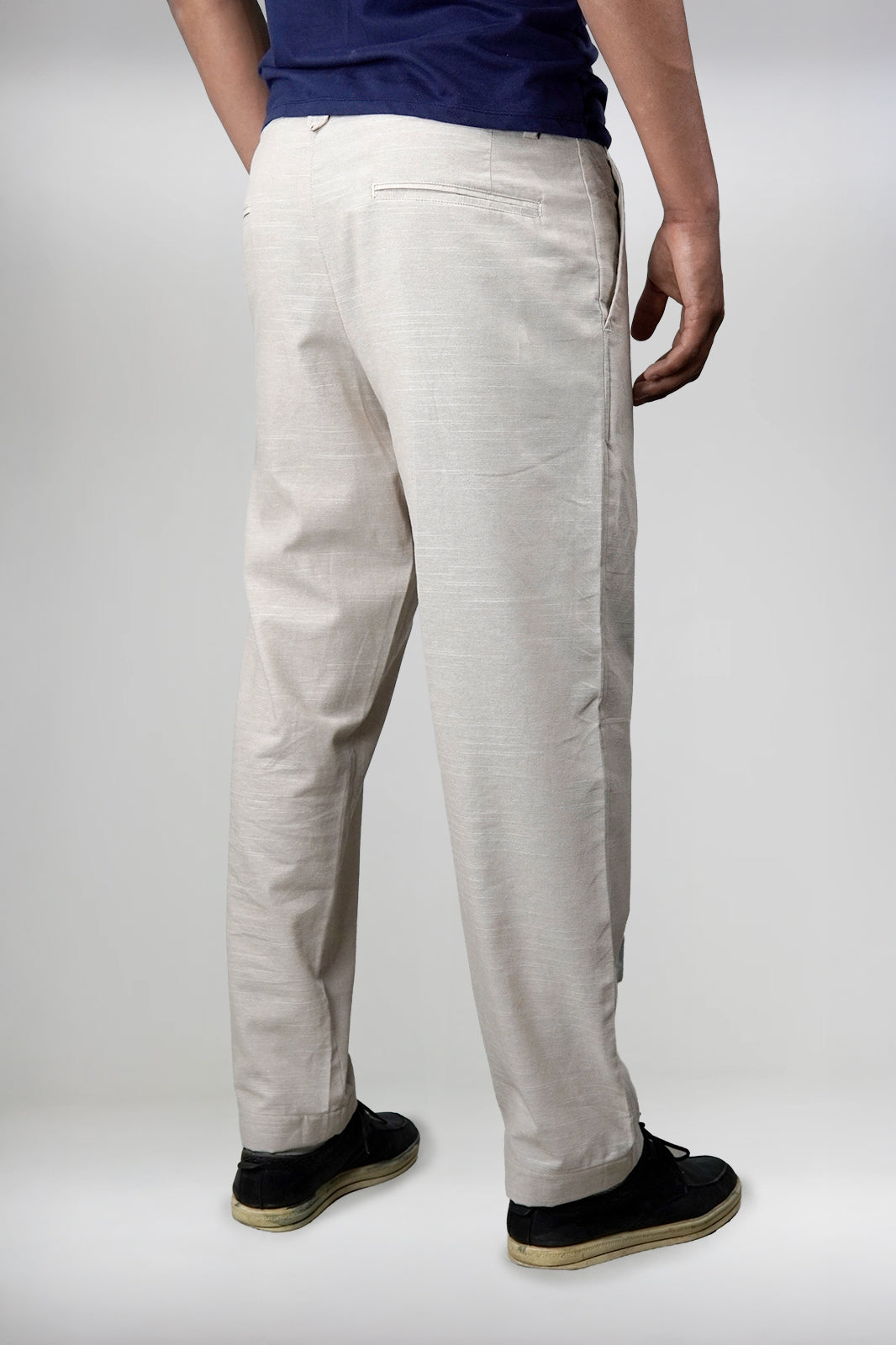 Rust Peach Irish Linen Fashion Trousers