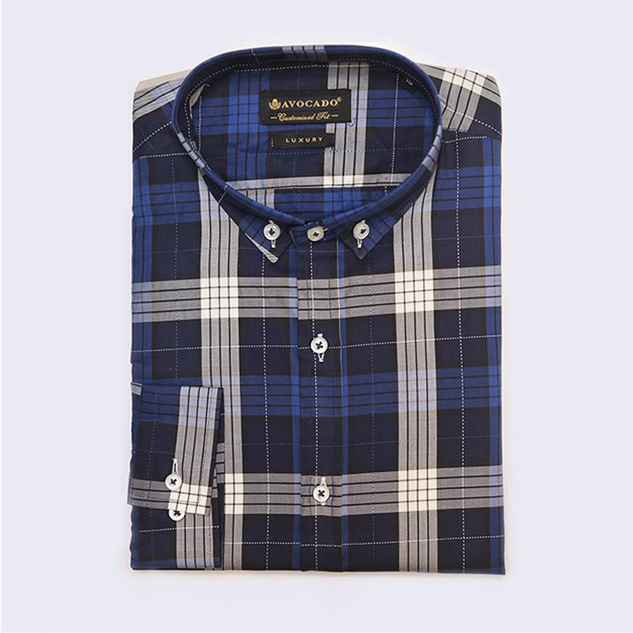 NAVY BLUE BUTTON DOWN SHIRT