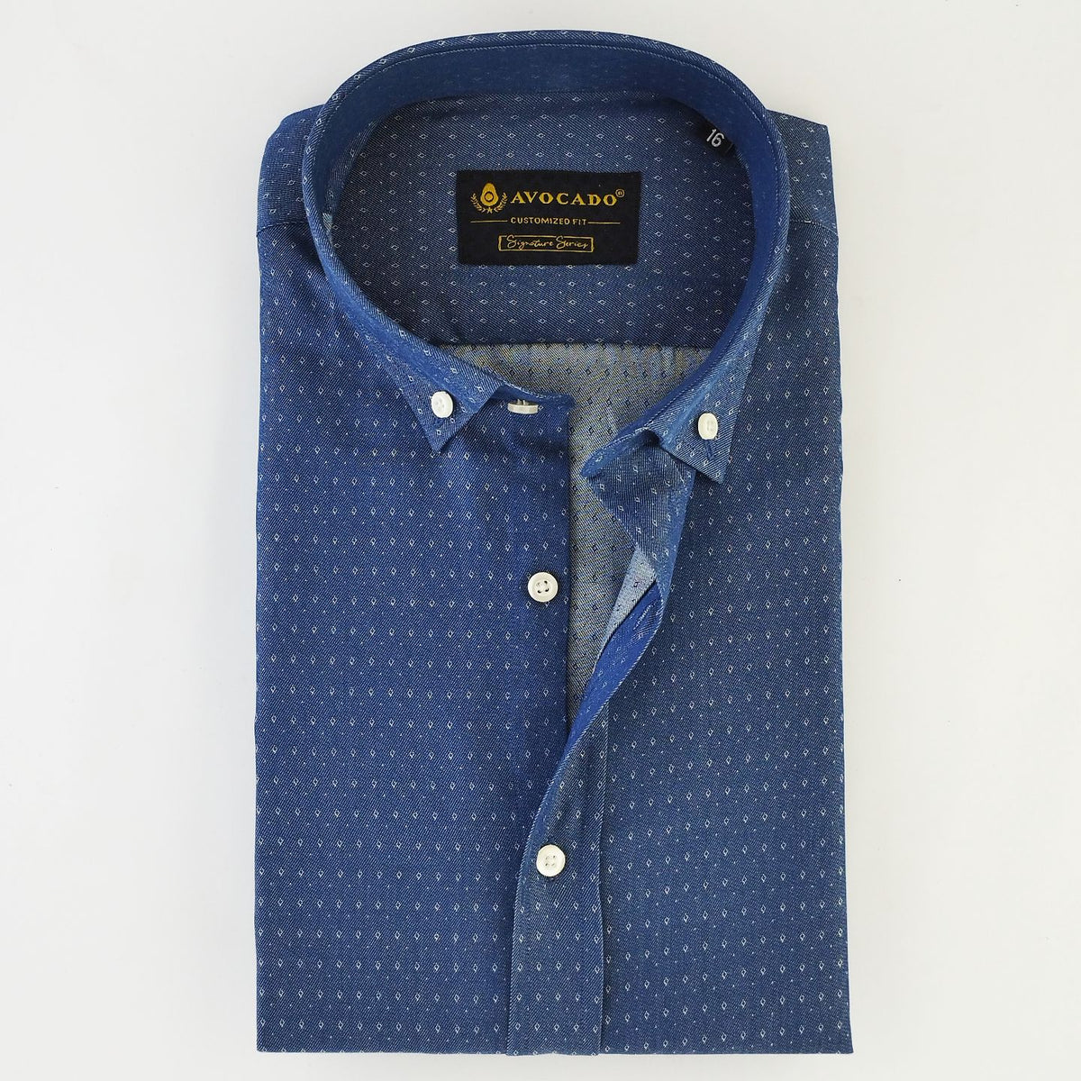 Denim Box Texture Shirt