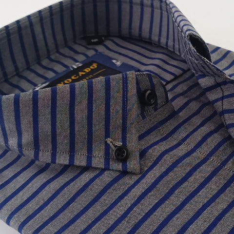 Grey & Navy Blue Lining Shirt buy online in pakistan