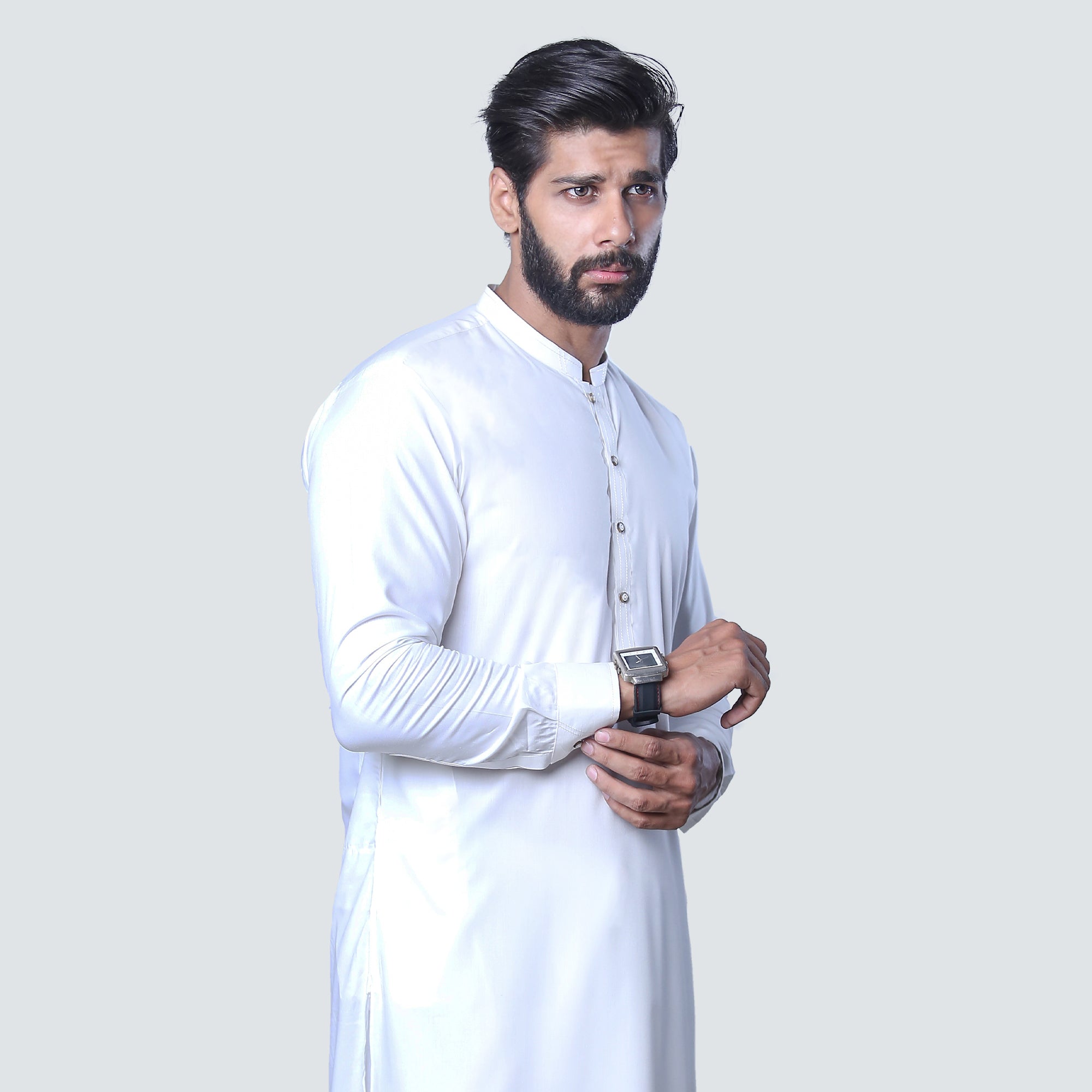 Off white designer shalwar kameez by Avocado menswear
