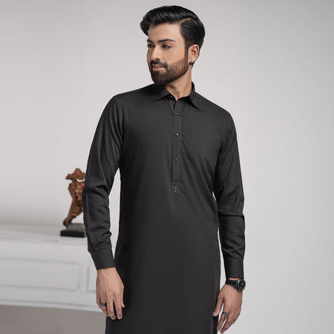 Black Premium Blanded Designer Shalwar Kameez