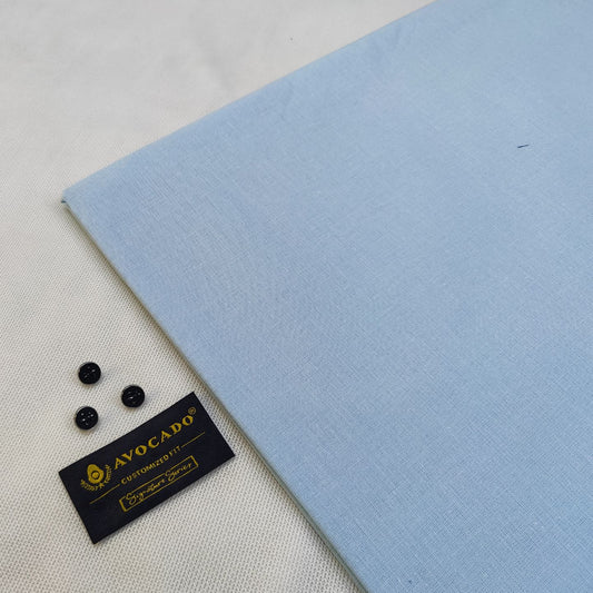 Sea Green Irish Cotton kameez shalwar Fabric with Buttons & label