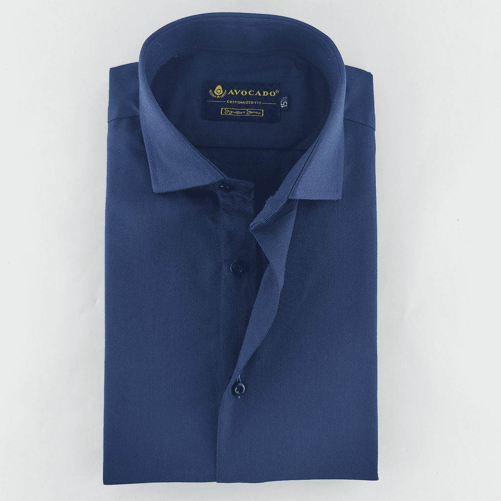 SIGNATURE NAVY BLUE  AND LIGHT OXFORD SHIRT