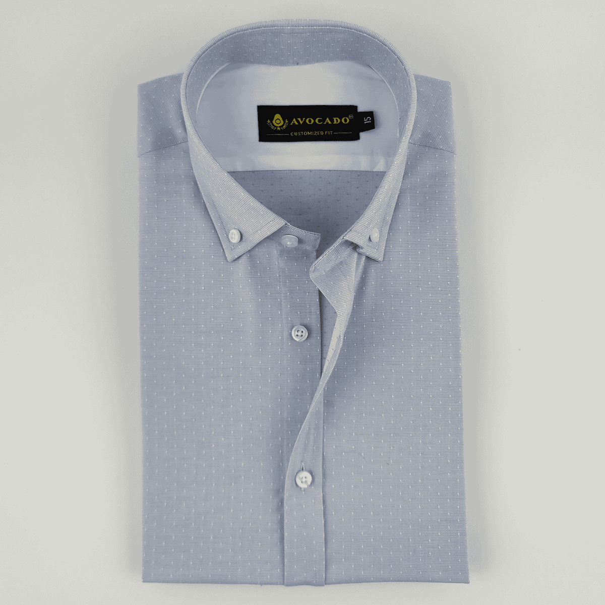 Sky Blue with White Dotted Shirt