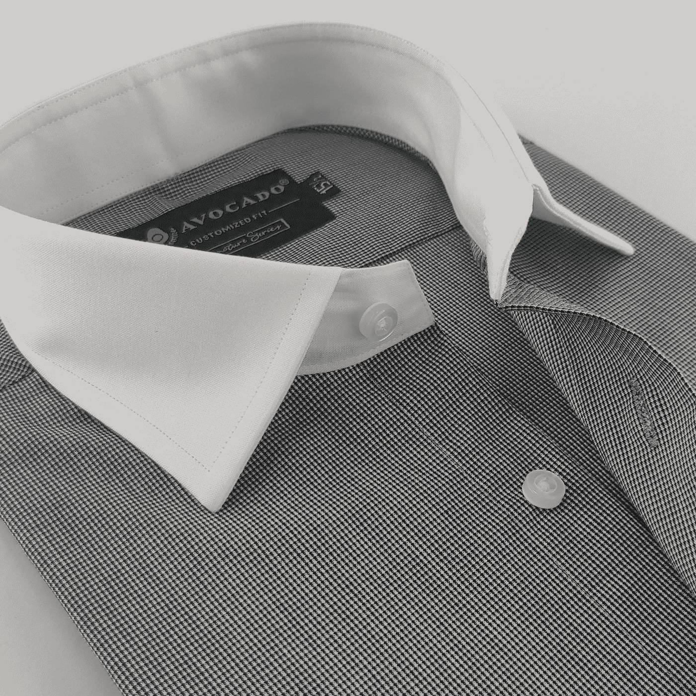 SIGNATURE BLACK AND WHITE POPLIN SHIRT