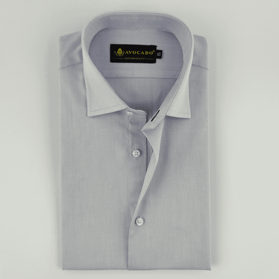 Sky Blue Cross Texture Shemray Shirt