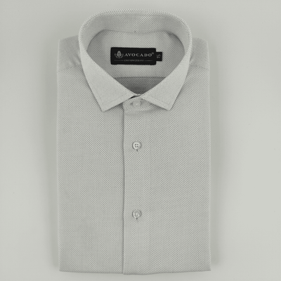 White & Sky Blue Formal Shirt