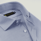 Light Blue Self Pin Point Shirt