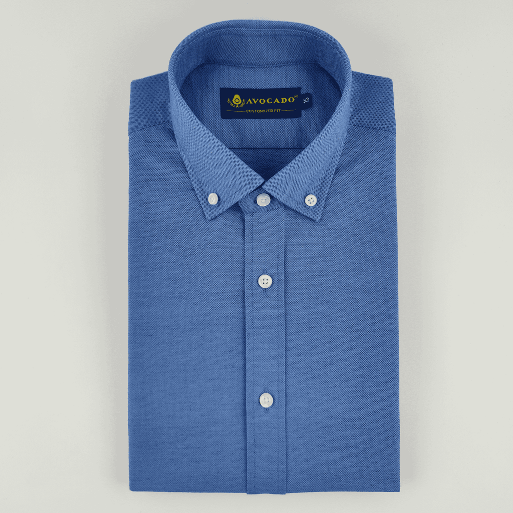 Royal Blue Dobby Texture Shirt