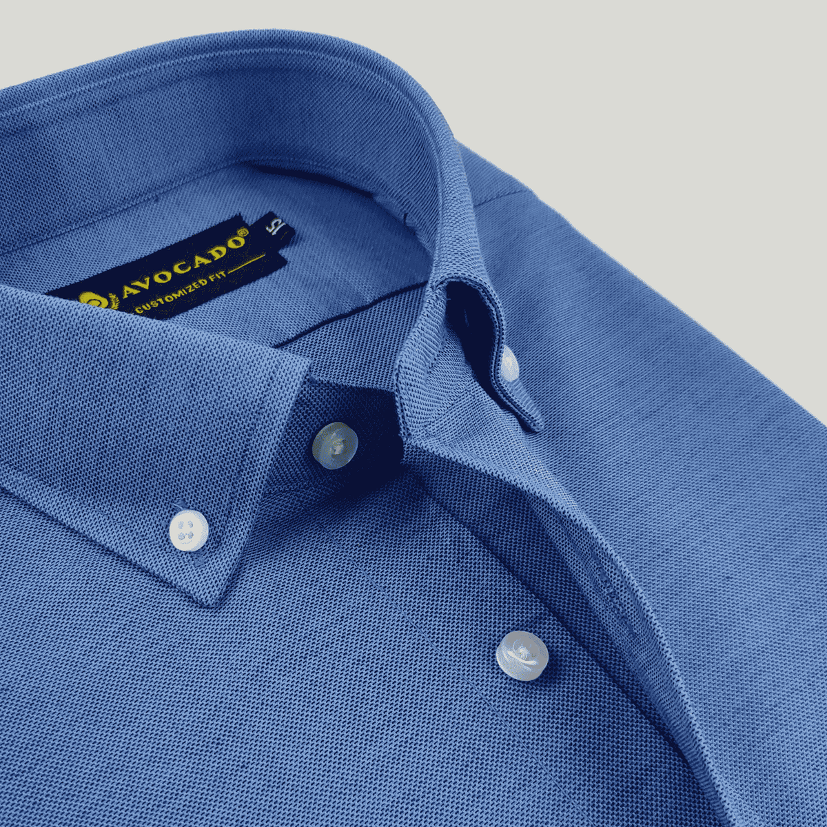 Royal Blue Dobby Texture Shirt