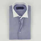 Royal Blue & White Dotted Shirt