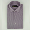 Purple Self Textured Formal Shirt