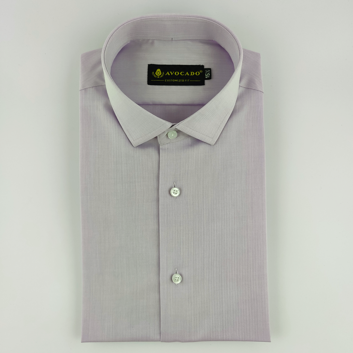 Light Purple Cross Self Texture Shirt
