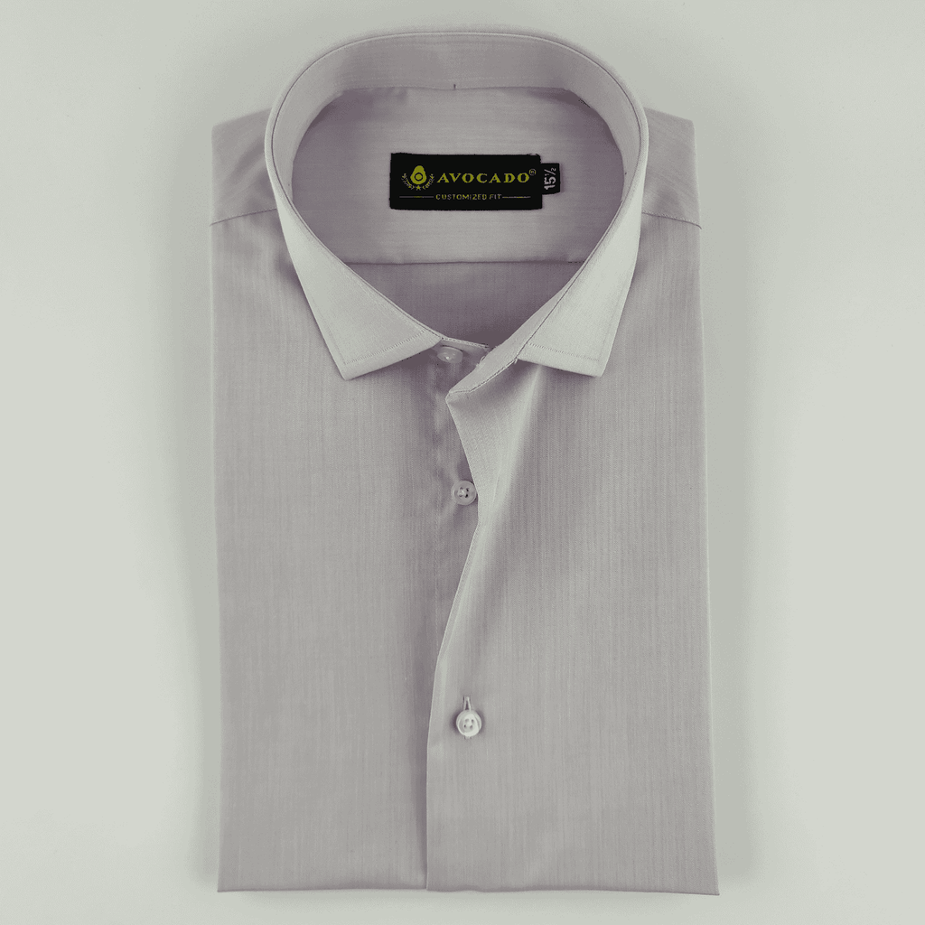 Light Purple Cross Self Texture Shirt