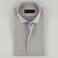 Light Purple Cross Self Texture Shirt