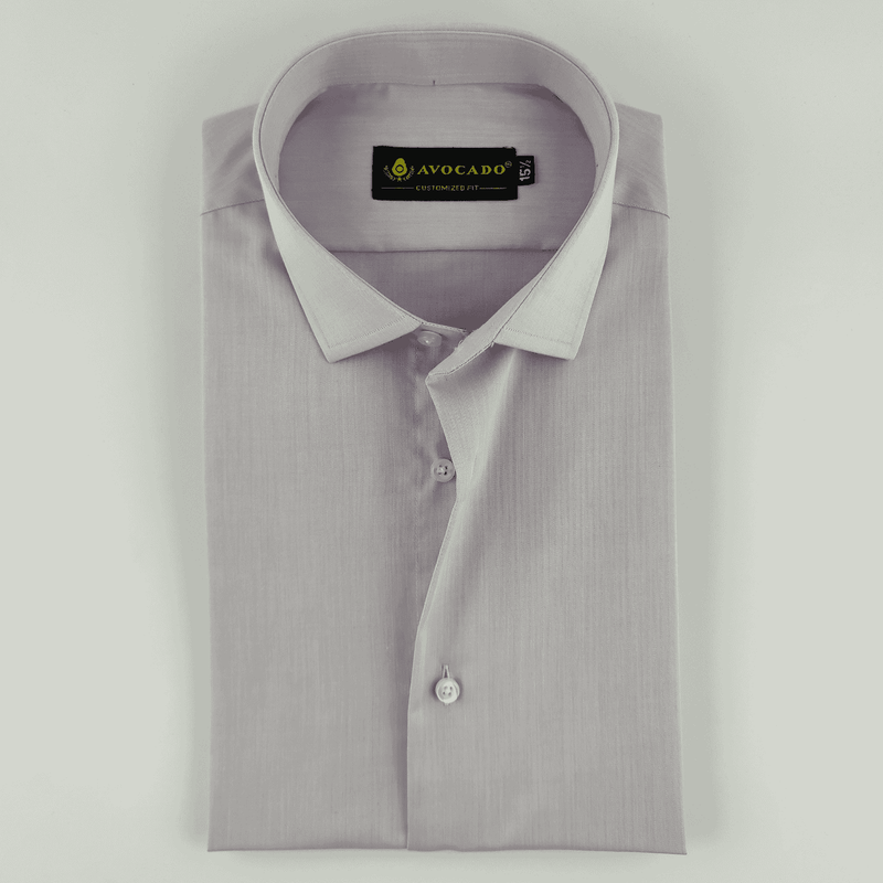 Light Purple Cross Self Texture Shirt
