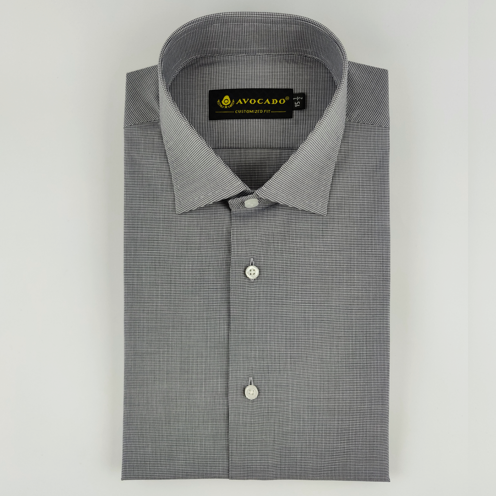 Royal & white Self Textured Shirt