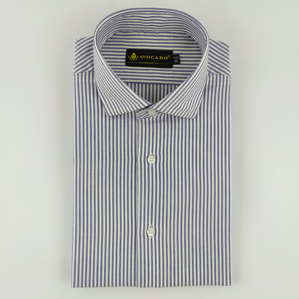 Navy Blue & White Lining Shirt