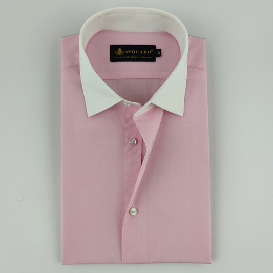 Light Pink Gingham Check Shirt