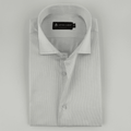 White & Light Blue Dotted Striped Shirt