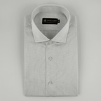 White & Light Blue Dotted Striped Shirt