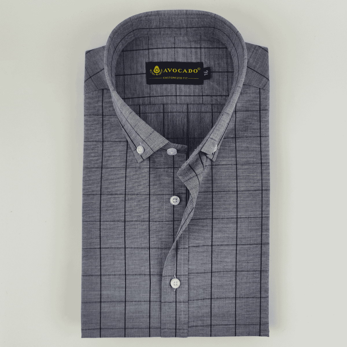 Grey & Blue Check Shirt