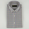 Grey & Navy Red Check Shirt