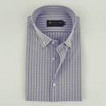 Royal Blue & Light Purple Check Shirt