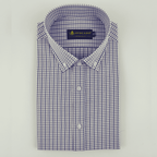 Royal Blue & Light Purple Check Shirt