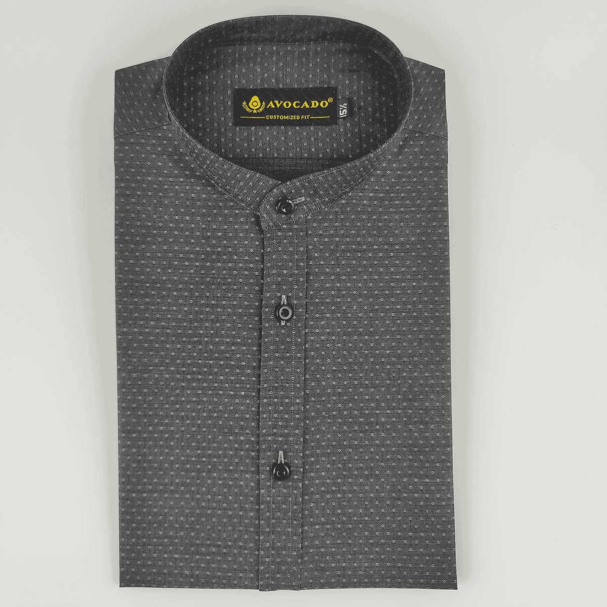 Black Denim Self Shirt