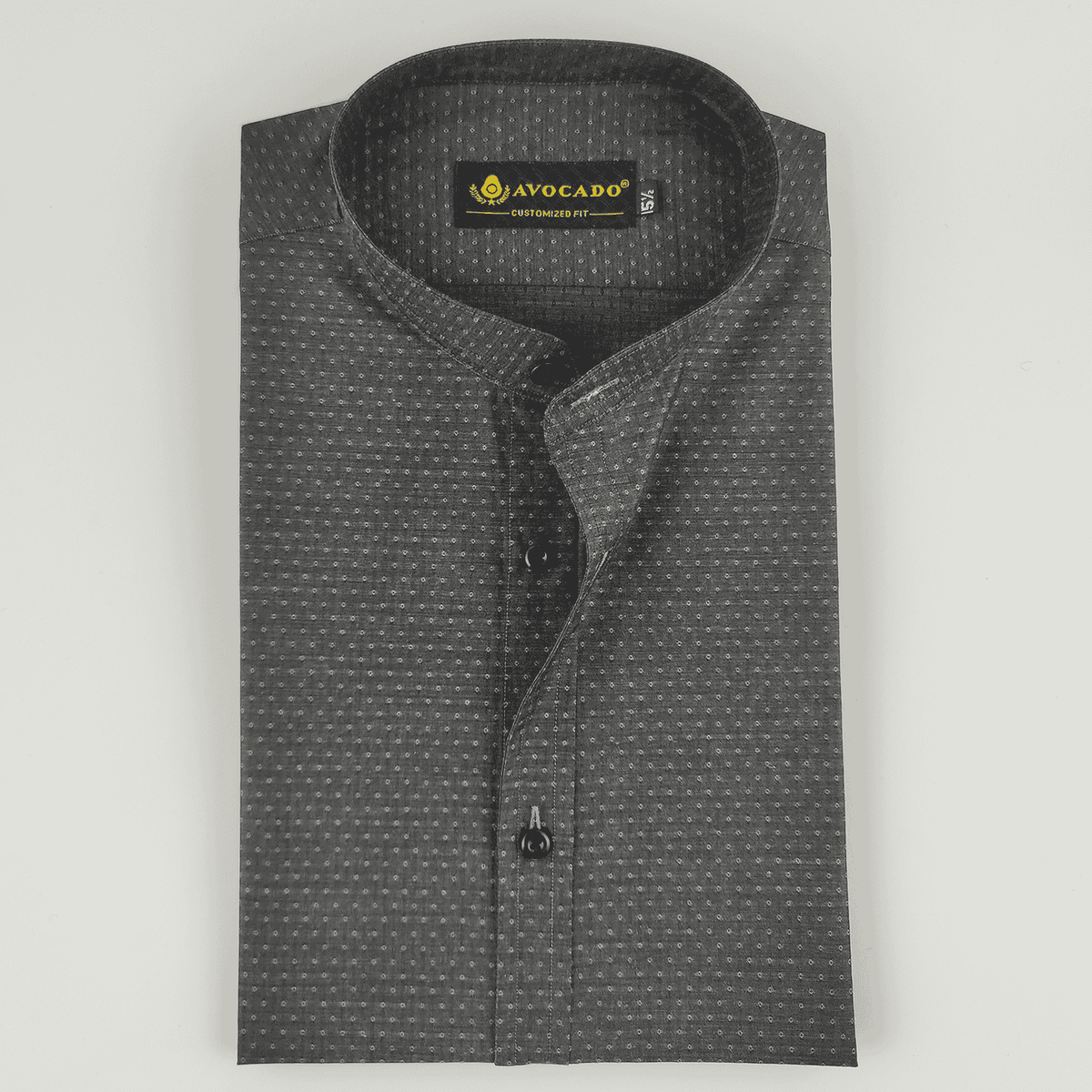 Black Denim Self Shirt