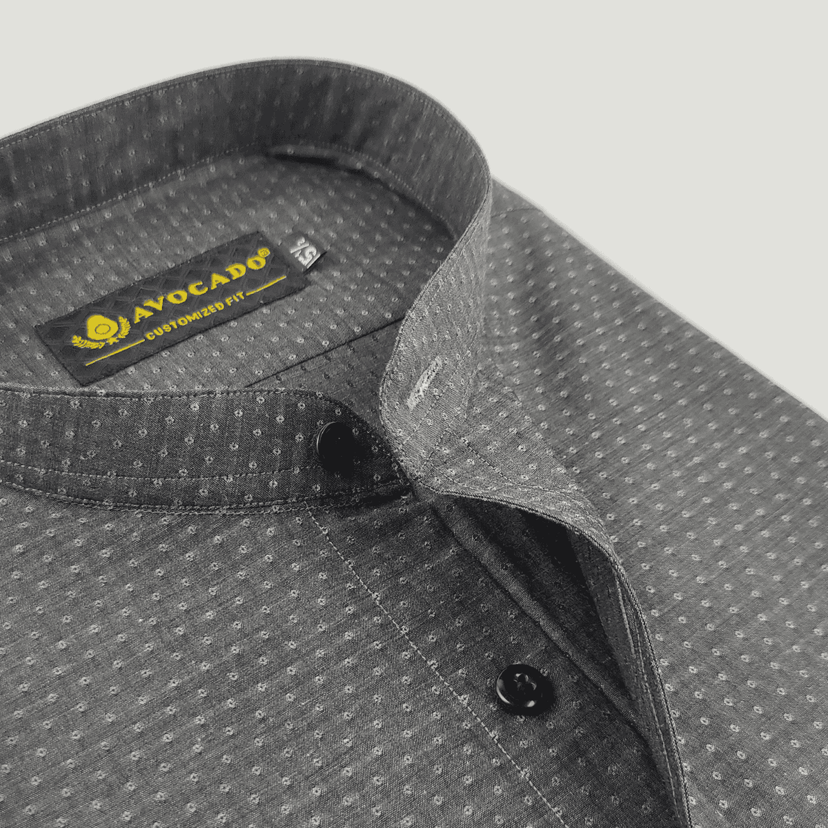 Black Denim Self Shirt