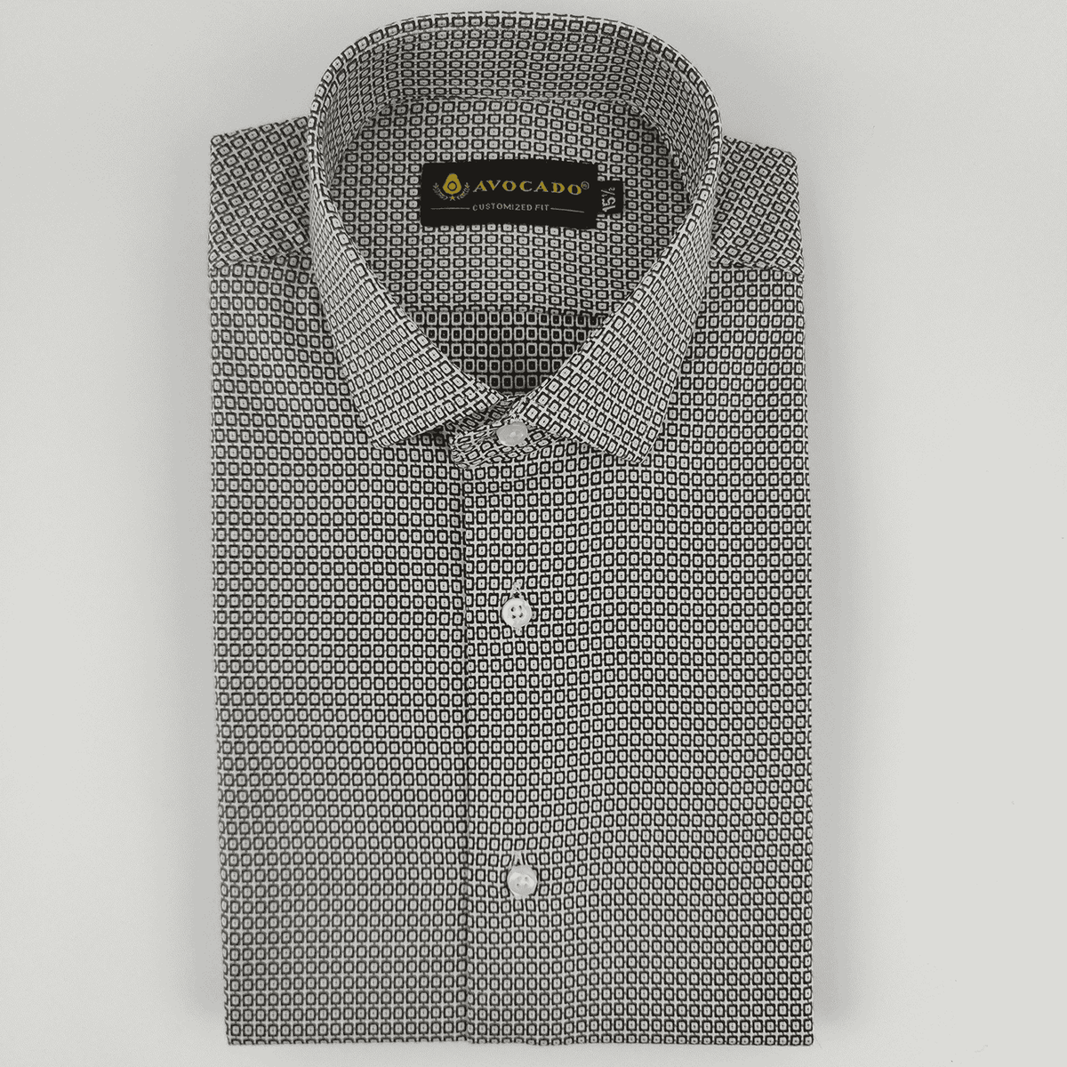 Dark Brown & White Check Shirt